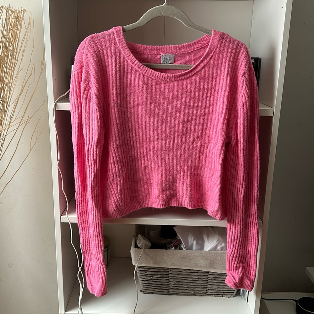 Pink Ribbed Top by Francesca’s